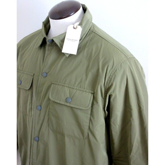 OOBE Brand Men's Snap Front Deck Shirt Jacket Shacket Buckwheat Green NWT - Picture 3 of 6